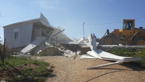 הריסות גבעת אסף בבנימין